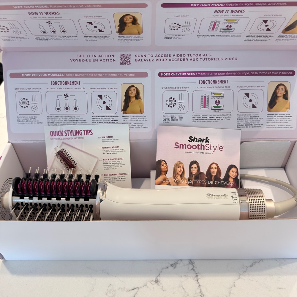 SHARK | Smooth Style Heated Comb & Blow Dryer Brush